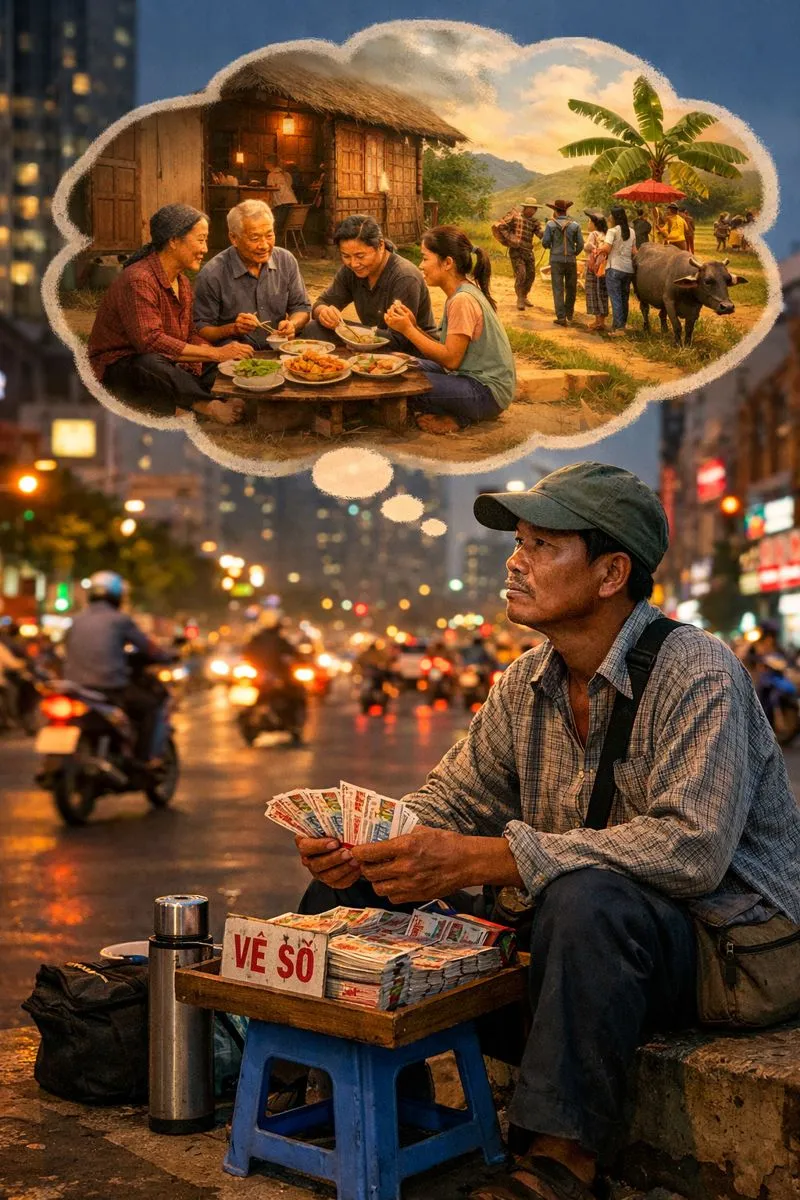 Xa Quê Mưu Sinh Với Nghề Bán Vé Số Dạo: Nỗi Nhớ Quê Và Ước Mong Ngày Đoàn Viên